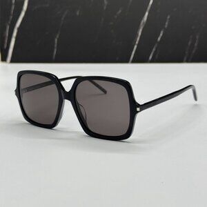 NEW SL591 001 SAINT LAURENT BLACK WOMEN SAINT LAURENT SUNGLASSES